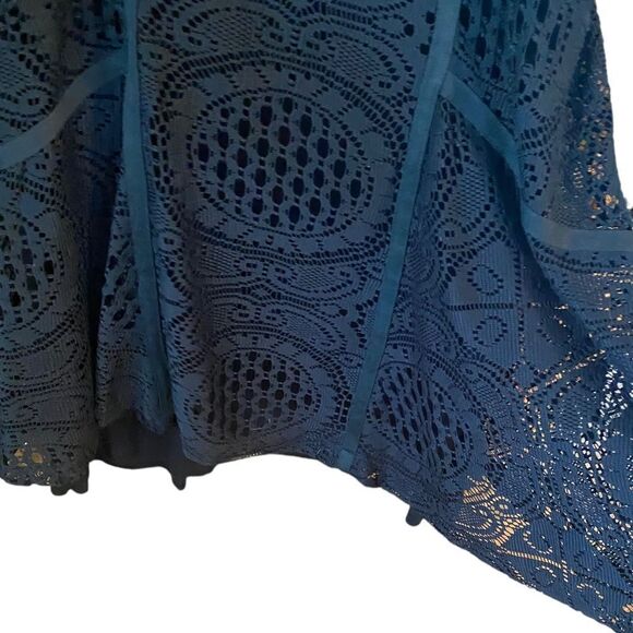 Desiqual Sz M* Black Croatia Lace Fitted Sexy All Over Lace Evening Mini Dress - Picture 8 of 10